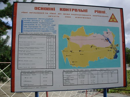 Mapa Czarnobyla i Zony